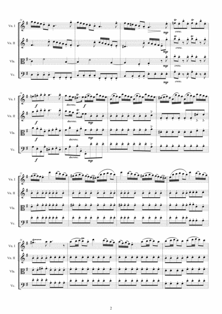 Vivaldi Violin Concerto No 2 In E Minor Op 4 Rv 279 For String Quartet Page 2