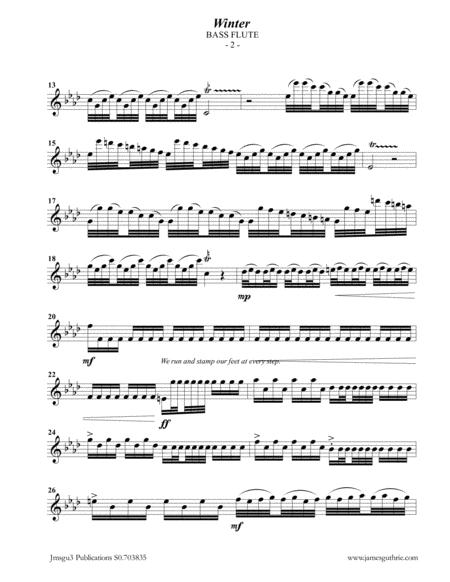 Vivaldi Winter From The Four Seasons For Bass Flute Piano Page 2