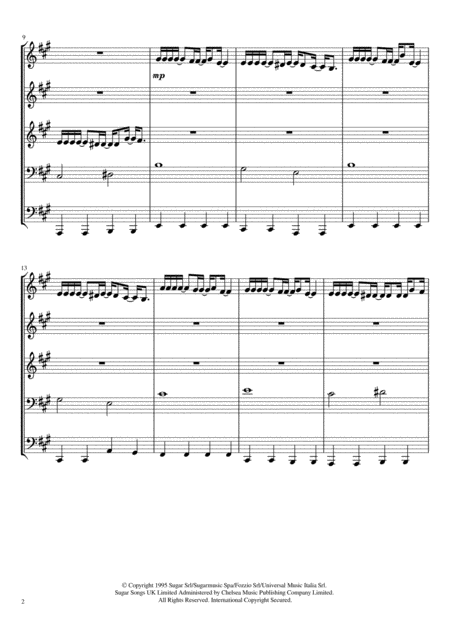 Vivo Per Lei Brass Quintet Page 2