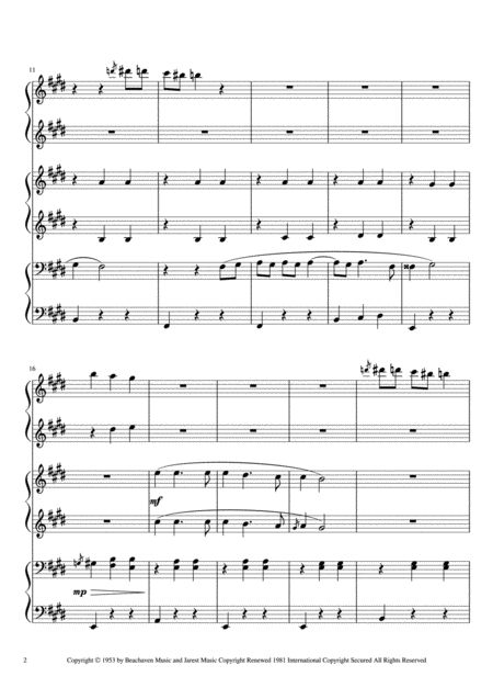 Viya Con Dios 6 Hands Piano Page 2
