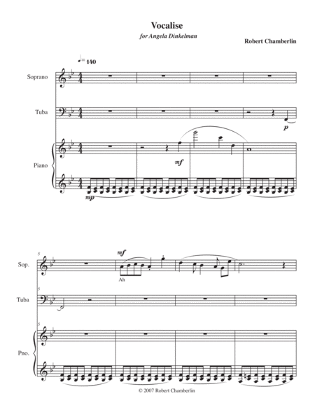 Vocalise For Soprano Tuba And Piano Page 2