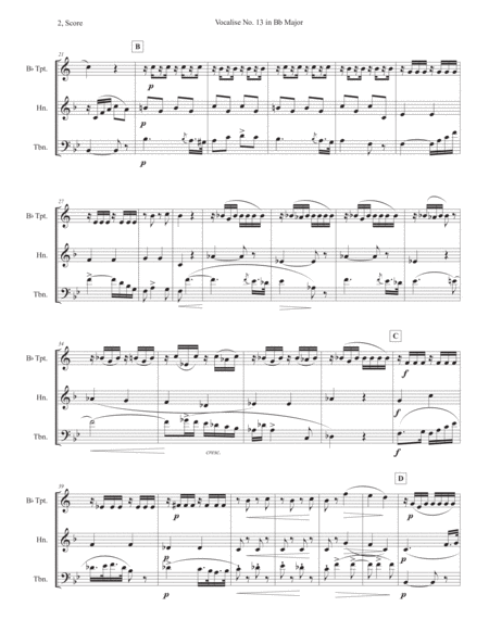 Vocalise No 13 In Bb Major Page 2