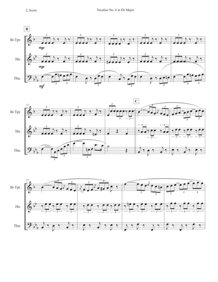 Vocalise No 6 In Eb Major Page 2