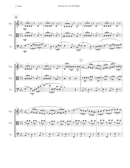 Vocalise No 6 In Eb Majorl Page 2