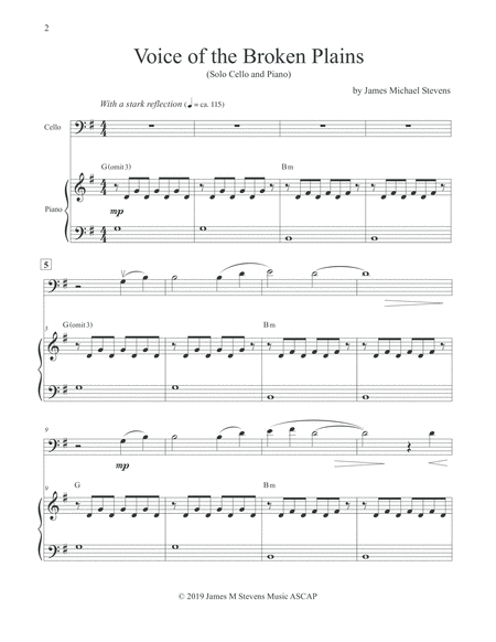 Voice Of The Broken Plains Cello Piano Page 2