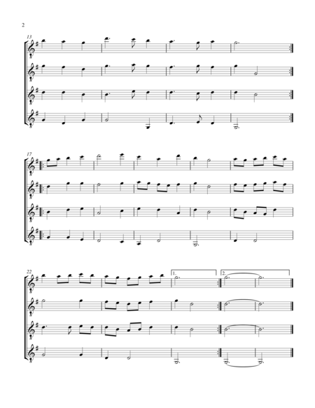 Volte Guitar Quartet Score And Parts Page 2