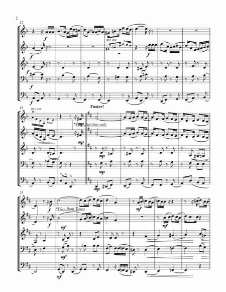 Volver A Tango For Brass Quintet Page 2