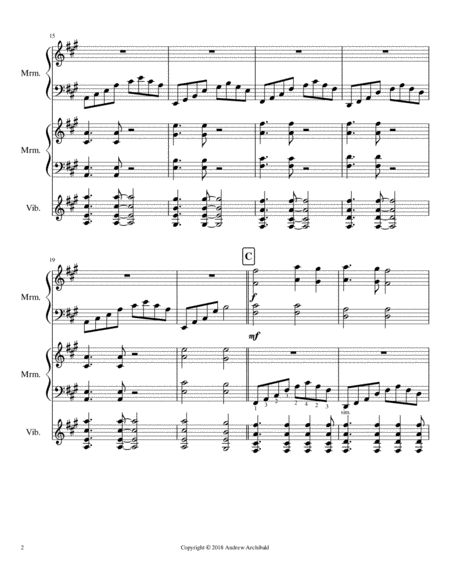 Voyage Home Percussion Trio Page 2