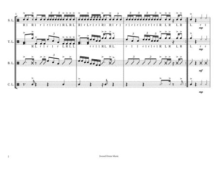 Vulcan Drumline Cadence Page 2