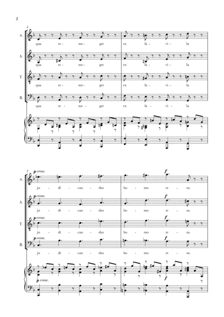 W A Mozart Requiem Lacrimosa Satb And Piano Accompaniment Page 2