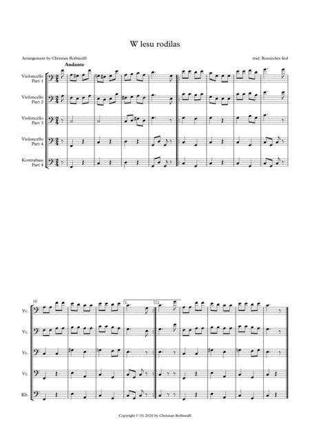 W Lesu Rodilas With Chello Quartett Page 2