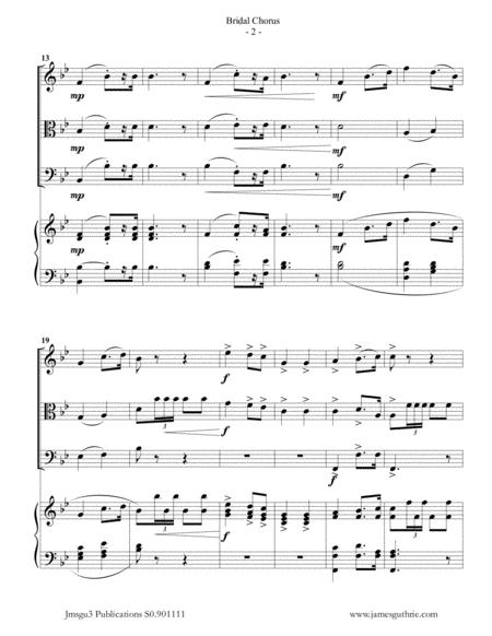 Wagner Bridal Chorus For Piano Quartet Page 2