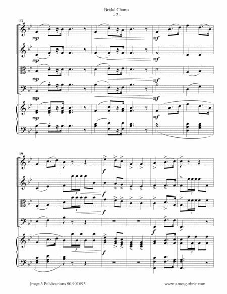 Wagner Bridal Chorus For Piano Quintet Page 2