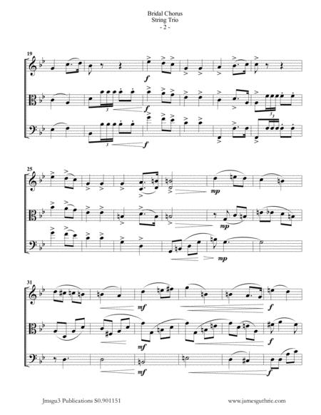 Wagner Bridal Chorus For String Trio Page 2