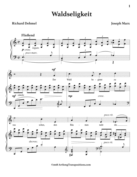 Waldseligkeit C Major Page 2