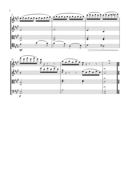 Waldteufel Skaters Waltz String Quartet Page 2