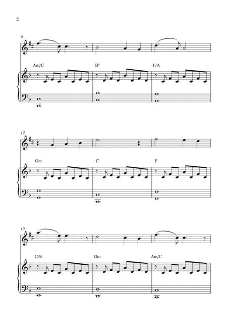 Walk Hand In Hand Alto Sax Solo And Piano Accompaniment With Chords Page 2