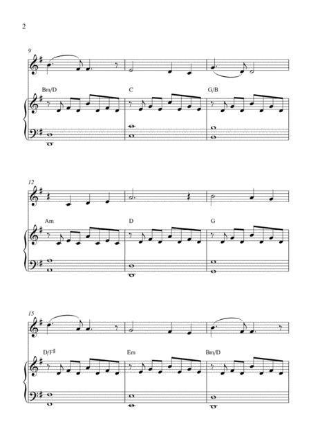 Walk Hand In Hand Oboe Solo And Piano Accompaniment Page 2