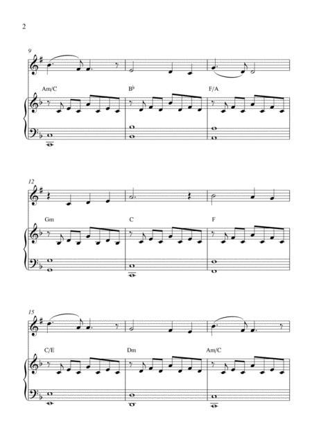 Walk Hand In Hand Tenor Saxophone Solo And Piano Accompaniment With Chords Page 2