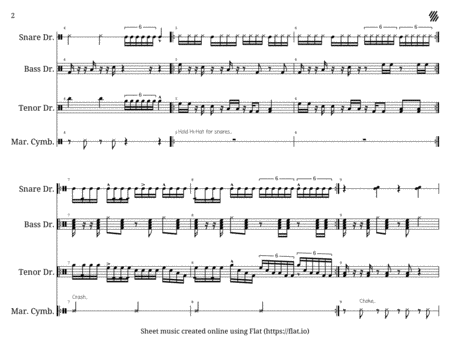 Walk Up Drumline Cadence Page 2