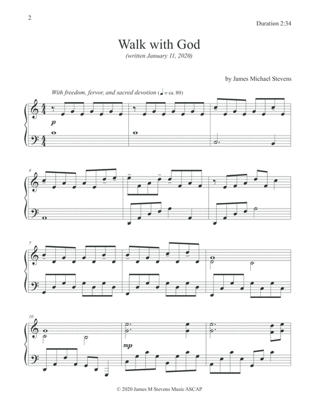 Walk With God Piano Solo Page 2