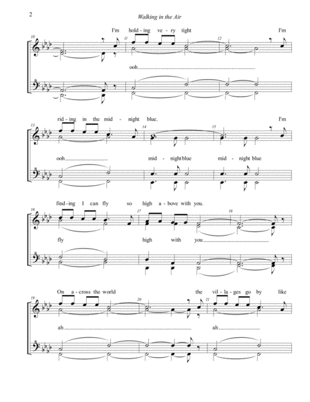 Walking In The Air Choral Prcing Page 2