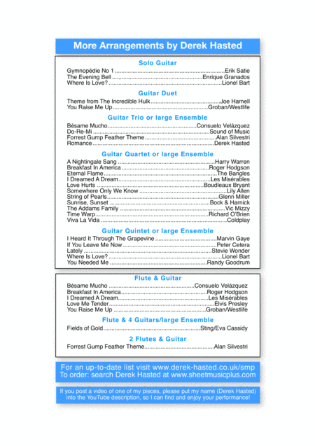 Walking In The Air For Easy Guitar Quartet Page 2