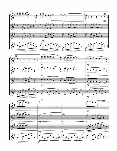 Walking In The Air For Flute Quartet Page 2