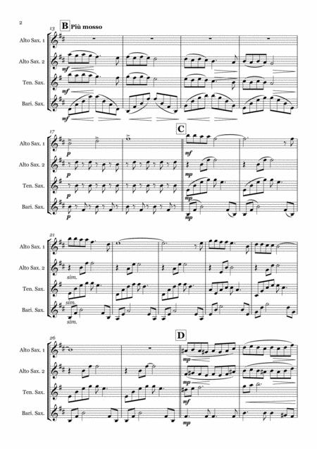 Walking In The Air From The Snowman Saxophone Quartet Aatb Page 2