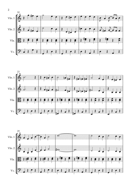 Wallace And Gromit Theme Tune For String Quartet Score And Parts Page 2