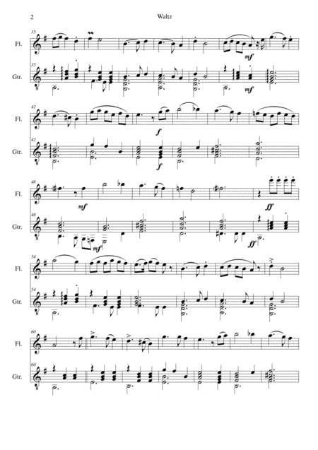 Waltz For Flute And Guitar Page 2