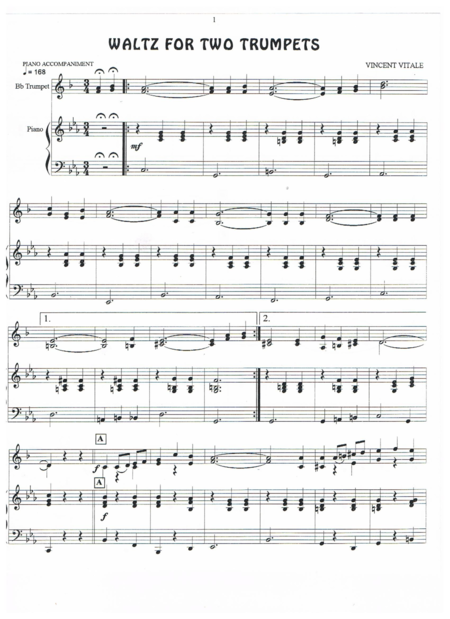 Waltz For Two Trumpets Page 2
