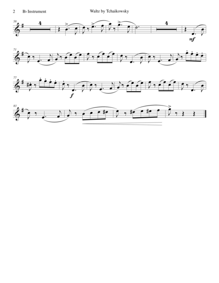 Waltz From Album For The Young For Bb Instrument And Piano Page 2