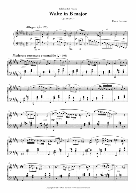 Waltz In B Major For Piano Opus 29 Page 2