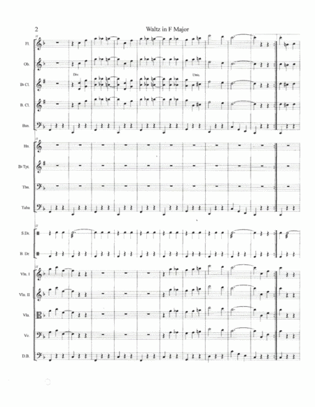 Waltz In F Major Full Orchestra Page 2