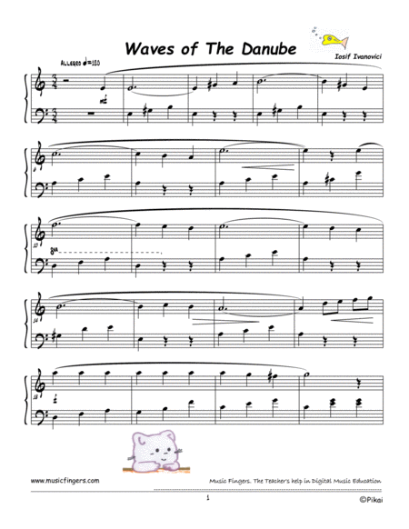 Waltz Of The Blue Danube Iosif Ivanovici Lev 3 Page 2