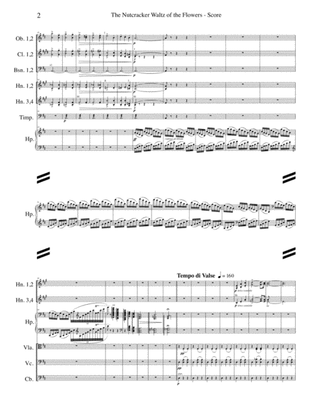 Waltz Of The Flowers From The Nutcracker For Full Orchestra Page 2