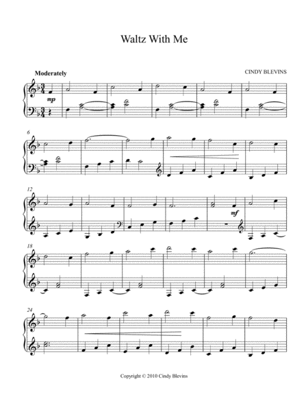 Waltz With Me An Original Piano Solo From My Piano Book Balloon Ride Page 2