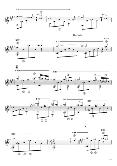 Wanita Solo Guitar Score Page 2