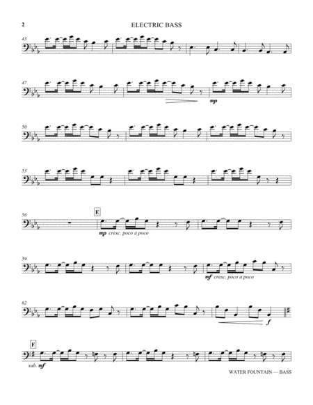 Water Fountain Arr Kristopher Fulton Electric Bass Page 2