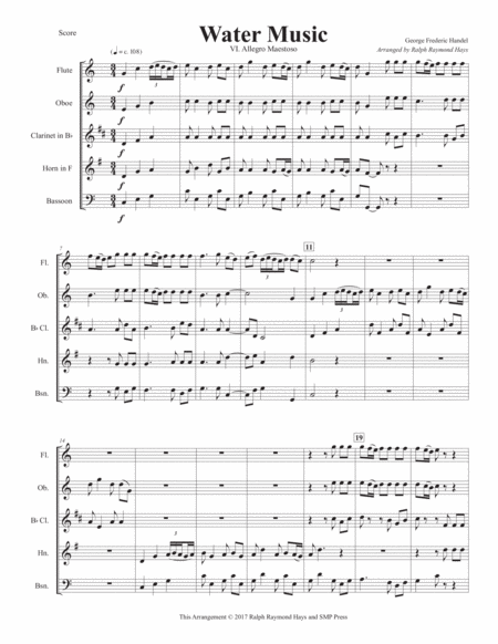 Water Music For Woodwind Quintet Page 2