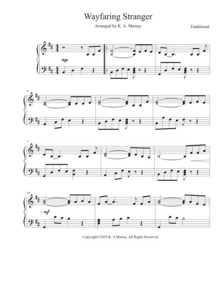 Wayfaring Stranger Easy Piano Page 2