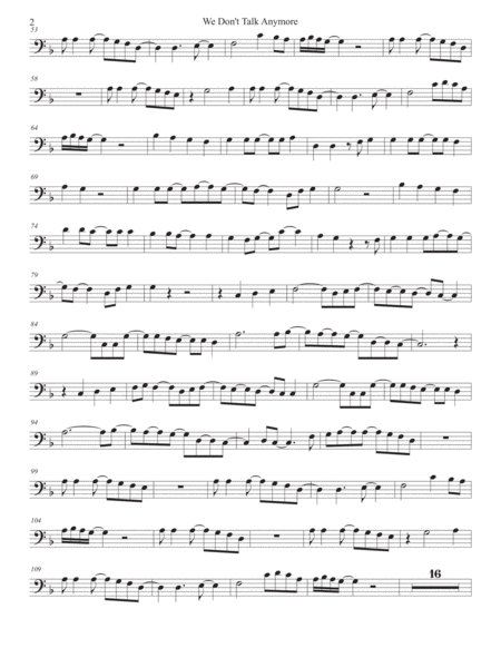 We Dont Talk Anymore Euphonium Page 2
