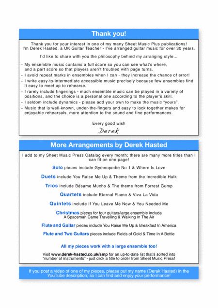 We Have All The Time In The World Intermediate Guitar Quartet Page 2