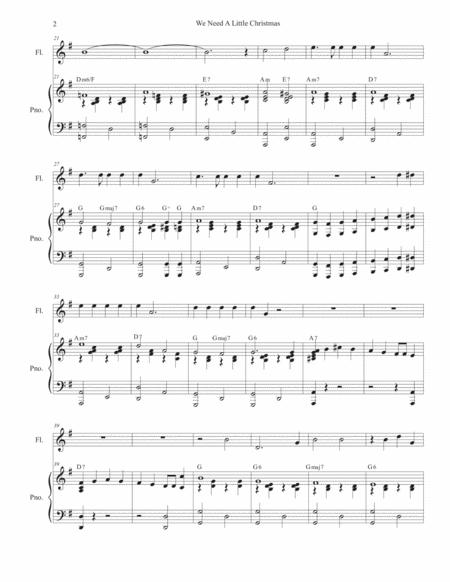 We Need A Little Christmas Flute Solo And Piano Page 2