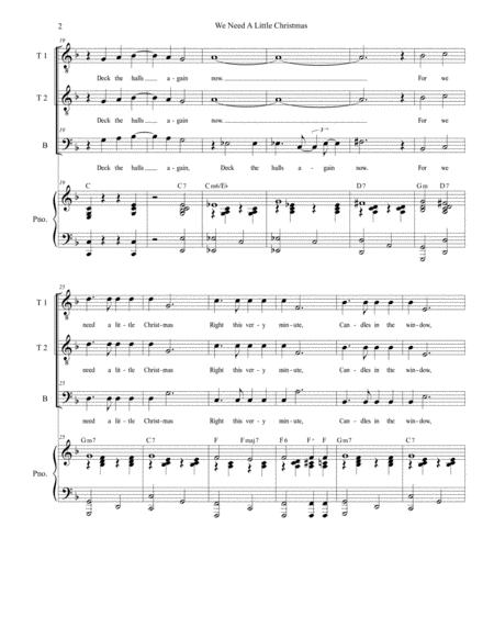 We Need A Little Christmas Vocal Trio Ttb Page 2