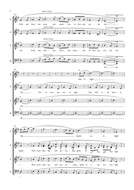 We Three Kings Arrangement For Ssaatb Page 2