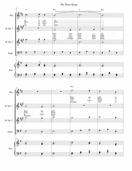 We Three Kings Brass Ensemble Page 2