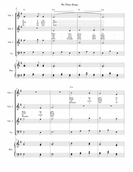 We Three Kings For Strings Page 2