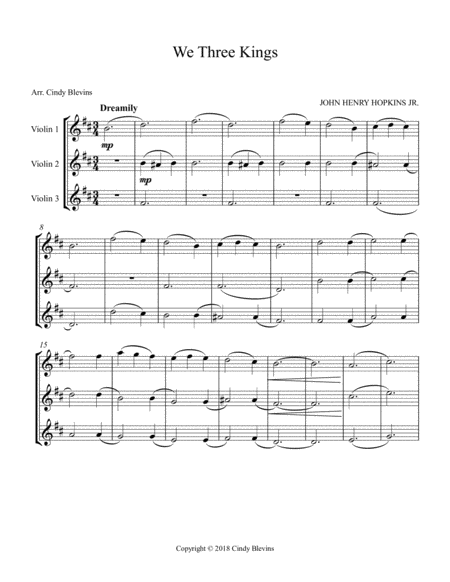 We Three Kings For Violin Trio Page 2